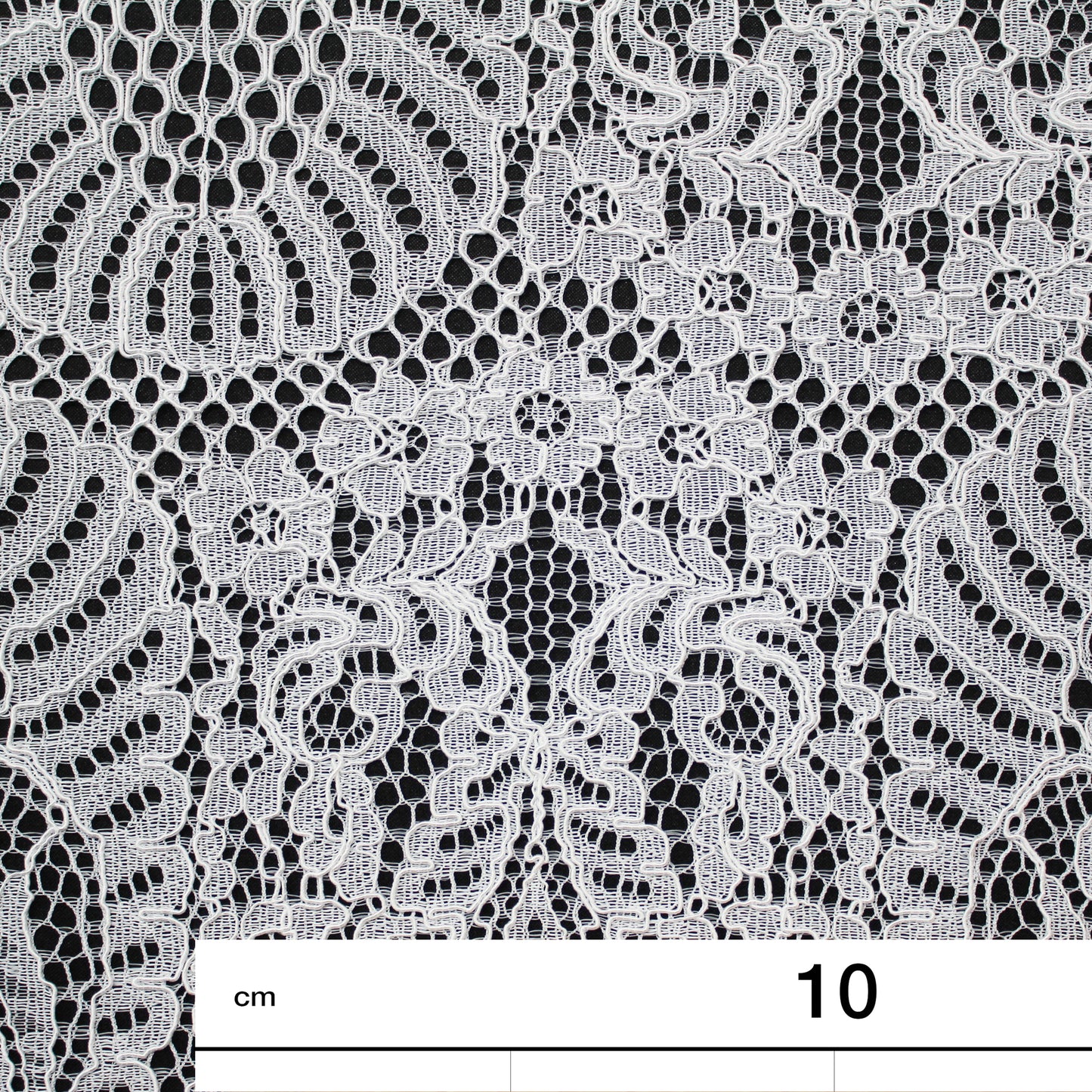 Re-embroidered Filet Lace | Arabesque Pattern | Double Scalloped Edge | H 145 cm | FSW3896