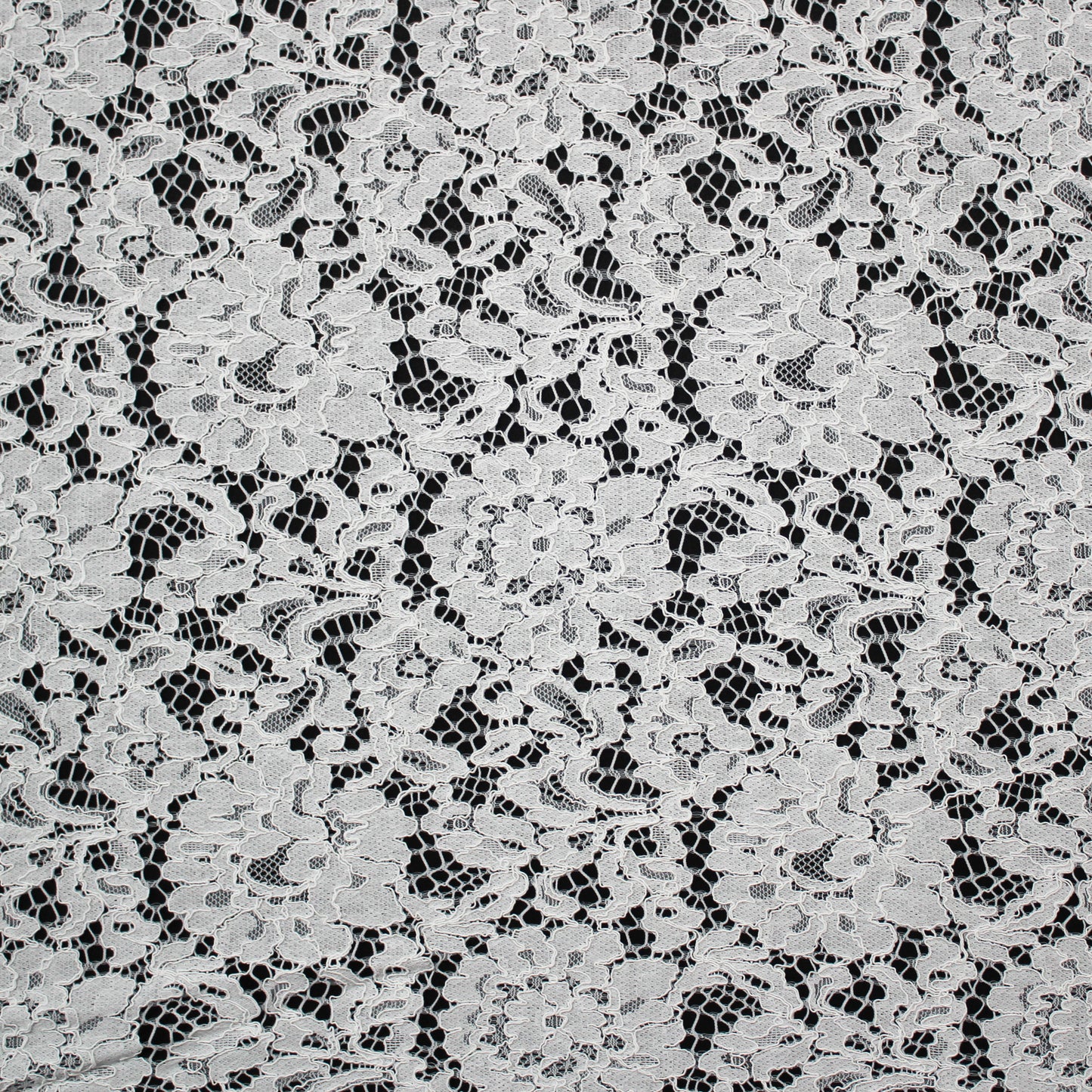 Re-embroidered Filet Lace | All-over Natural Pattern | Double Scalloped Edge | H 160 cm | FSW3517