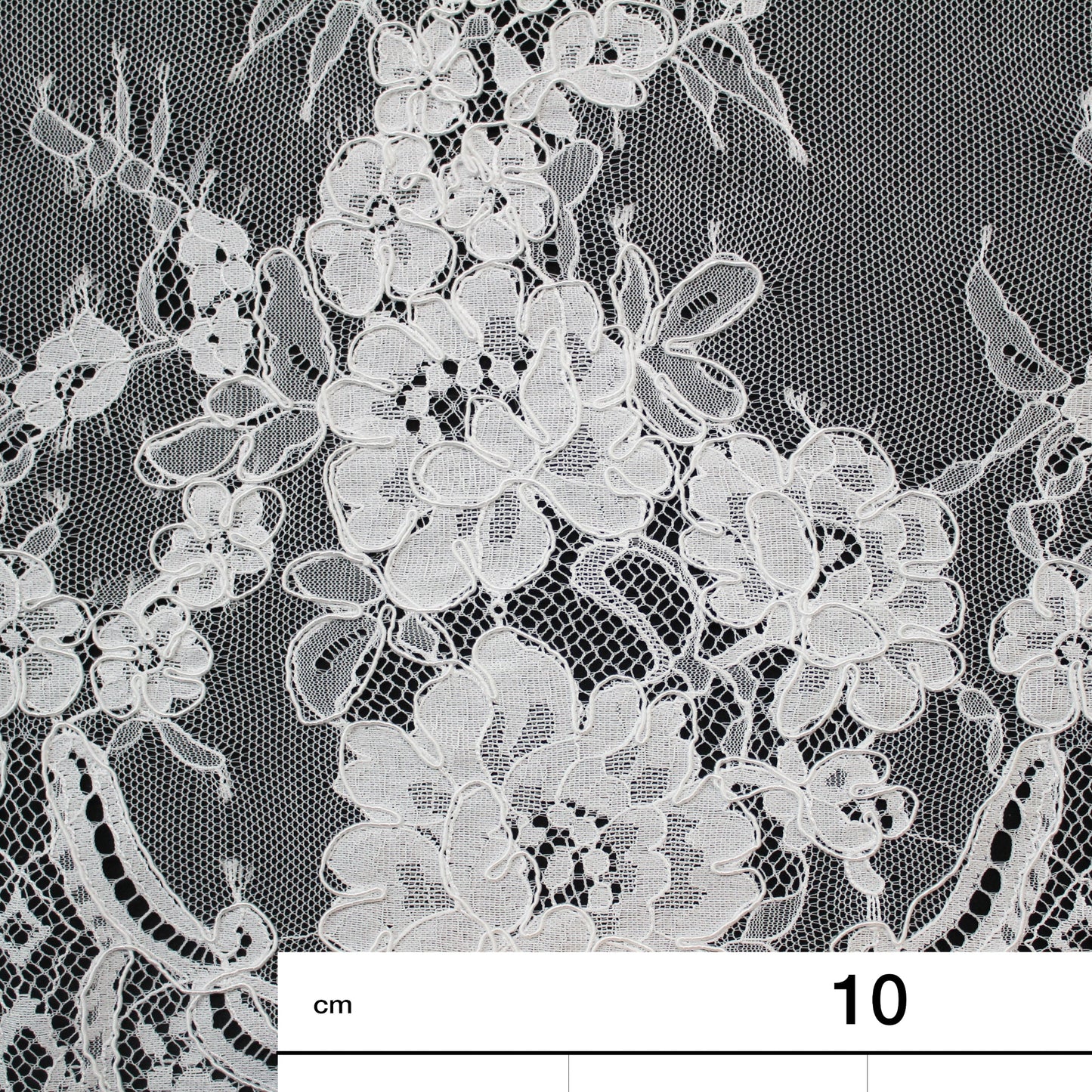 Re-embroidered Lace | Gradient Floral Design | High Double Floral Border | H 150 cm | FSW1953
