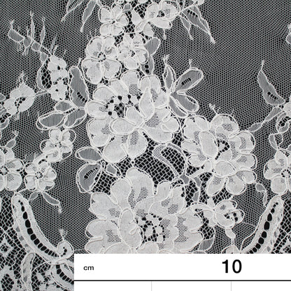 Re-embroidered Lace | Gradient Floral Design | High Double Floral Border | H 150 cm | FSW1953