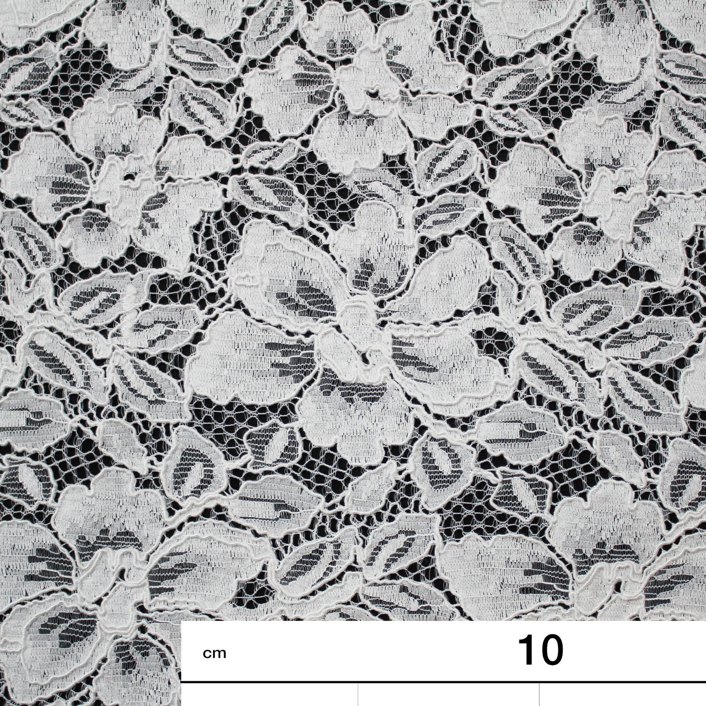 Re-embroidered Lace | Large All-over Floral Design | Double Scalloped Edge | H 145 cm | FSW4158