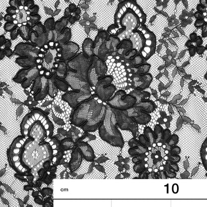Re-embroidered Lace | Large Flowers | Double Scalloped Edge | H 135–140 cm | FSW3894