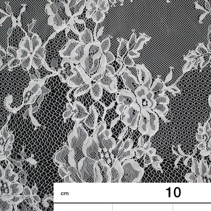 Re-embroidered Lace | Scattered Flowers | Medium Double Floral Branch Border | H 150 cm | FSW1934