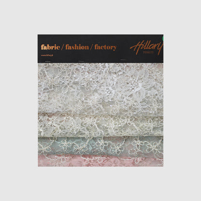 Rebroidered Lurex Lace with Paillettes