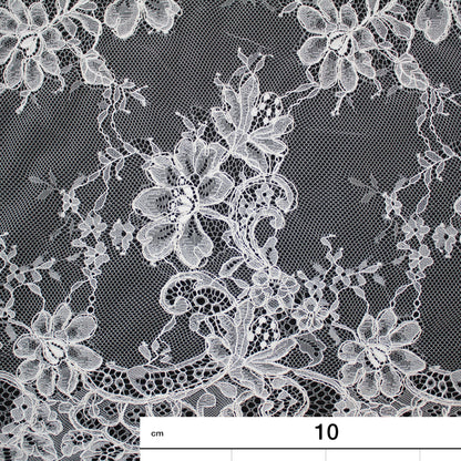 Re-embroidered Lace | Floral Bouquets | Medium Double Floral & Paisley Border | H 140 cm | FSW4205