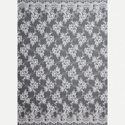 Re-embroidered Lace | Floral Bouquets | Medium Double Floral & Paisley Border | H 140 cm | FSW4205