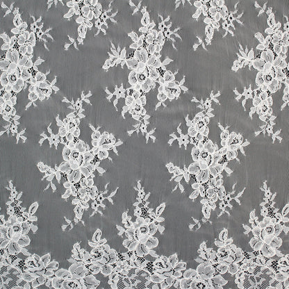 Re-embroidered Lace | Floral Bouquets | Low Double Floral Border | H 150 cm | FSW1932
