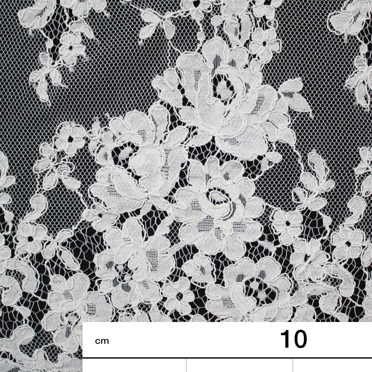 Re-embroidered Lace | Floral Bouquets | Medium Double Floral Border | H 150 cm | FSW1936