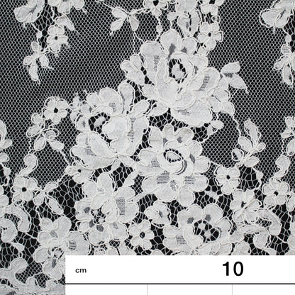 Re-embroidered Lace | Floral Bouquets | Medium Double Floral Border | H 150 cm | FSW1936