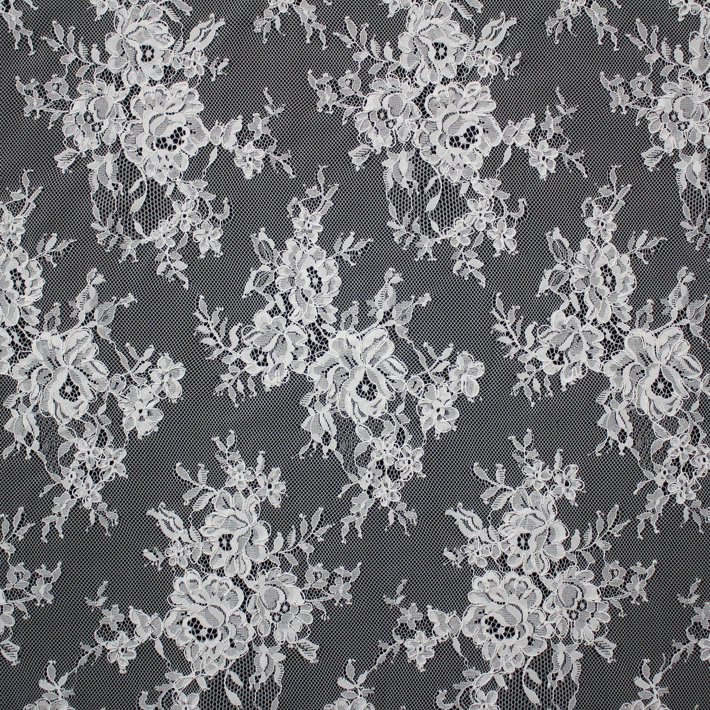 Re-embroidered Lace | Floral Bouquets | Double Border | H 150 cm | FSW4278