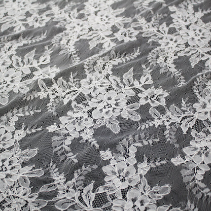 Re-embroidered Lace | Floral Bouquets | Medium Double Border Floral & Paisley Pattern | H 150 cm | FSW2267