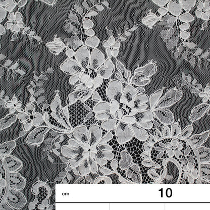 Re-embroidered Lace | Floral Bouquets | Medium Double Border Floral & Paisley Pattern | H 150 cm | FSW2267