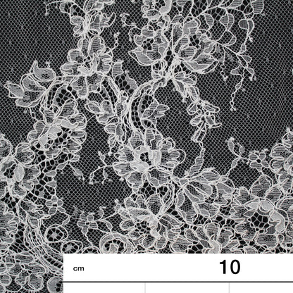 Re-embroidered Lace | Small Floral Bouquets | Double Floral Border | H 150 cm | FSW4265