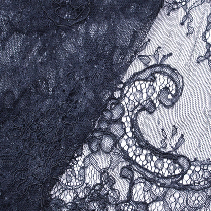 Re-embroidered Lace | Small Floral Bouquets | Double Floral & Paisley Border | H 130 cm | FSW2971