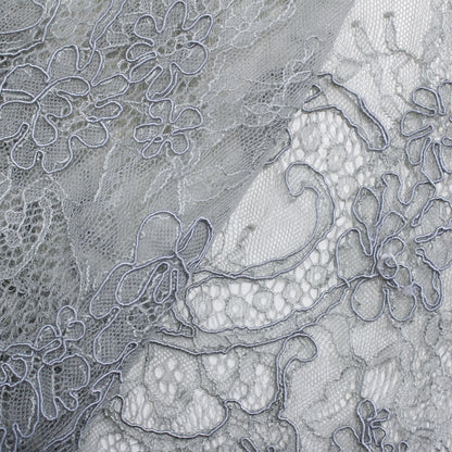 Re-embroidered Lace | Small Floral Bouquets | Double Floral & Paisley Border | H 130 cm | FSW2971