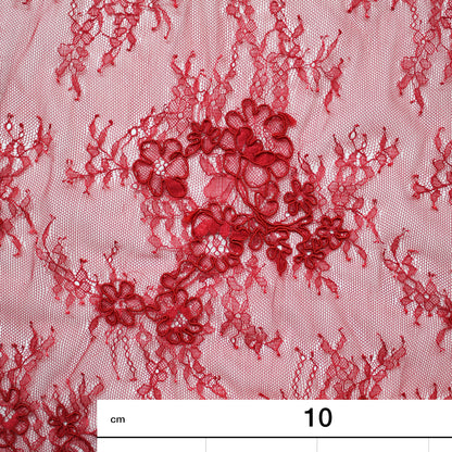 Re-embroidered Lace | Small Floral Bouquets | Double Floral & Paisley Border | H 130 cm | FSW2971