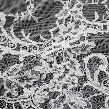 Re-embroidered Lace | Rose Bouquets | High Floral Branch & Paisley Border | H 140 cm | FSW2315