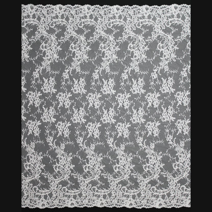 Re-embroidered Lace | Rose Bouquets | High Floral Branch & Paisley Border | H 140 cm | FSW2315