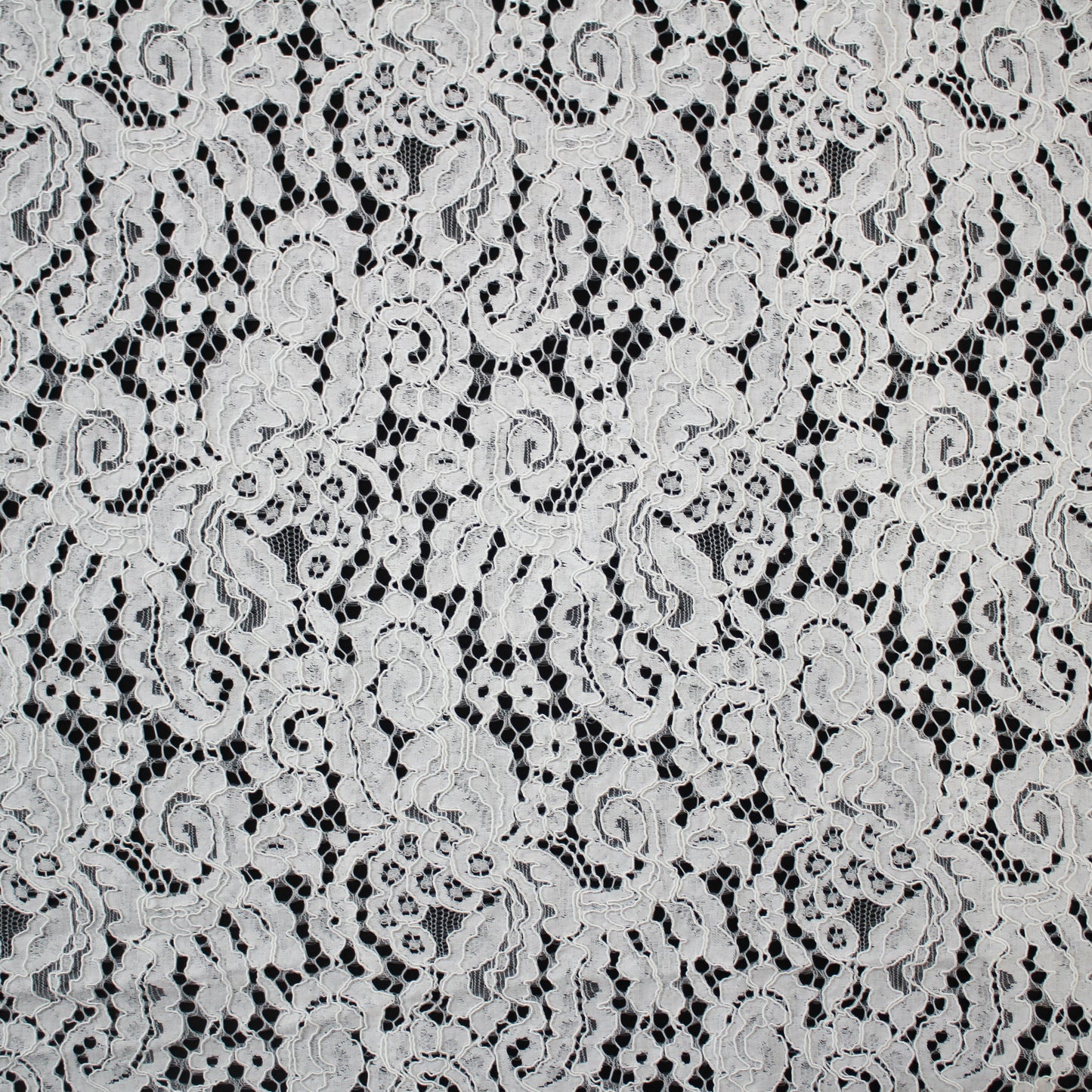 Re-embroidered Lace | Natural Leaf Motif | Double Scalloped Edge | H 145 cm | FSW4145