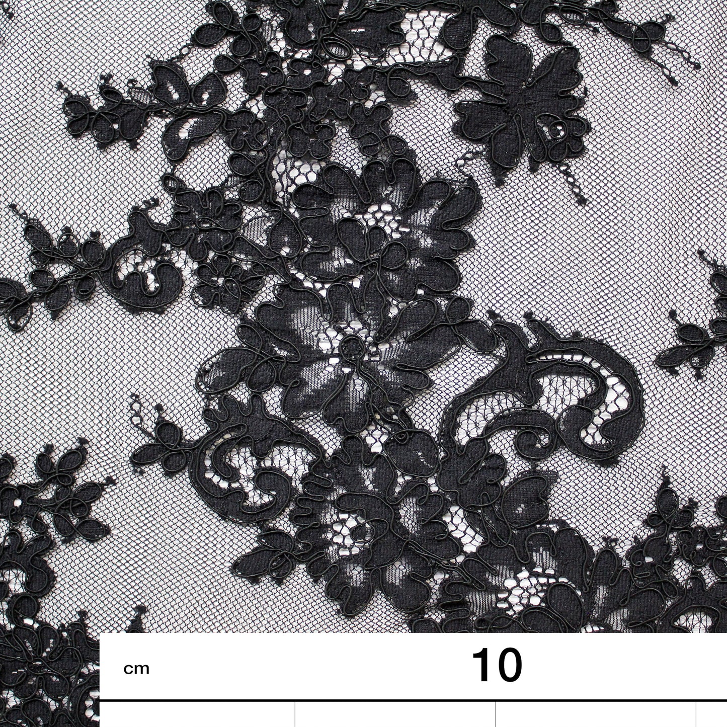 Re-embroidered Lace | Floral Branch Pattern | High Double Floral Border | H 140 cm | FSW2210