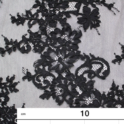 Re-embroidered Lace | Floral Branch Pattern | High Double Floral Border | H 140 cm | FSW2210