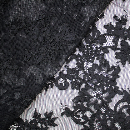 Re-embroidered Lace | Floral Branch Pattern | High Double Floral Border | H 140 cm | FSW2210