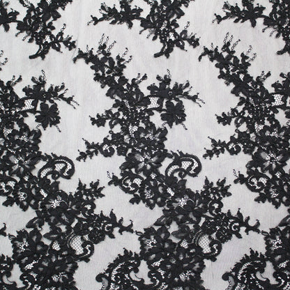 Re-embroidered Lace | Floral Branch Pattern | High Double Floral Border | H 140 cm | FSW2210