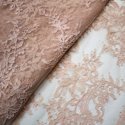 Re-embroidered Lace | Floral Branch Pattern | High Double Floral Border | H 140 cm | FSW2210