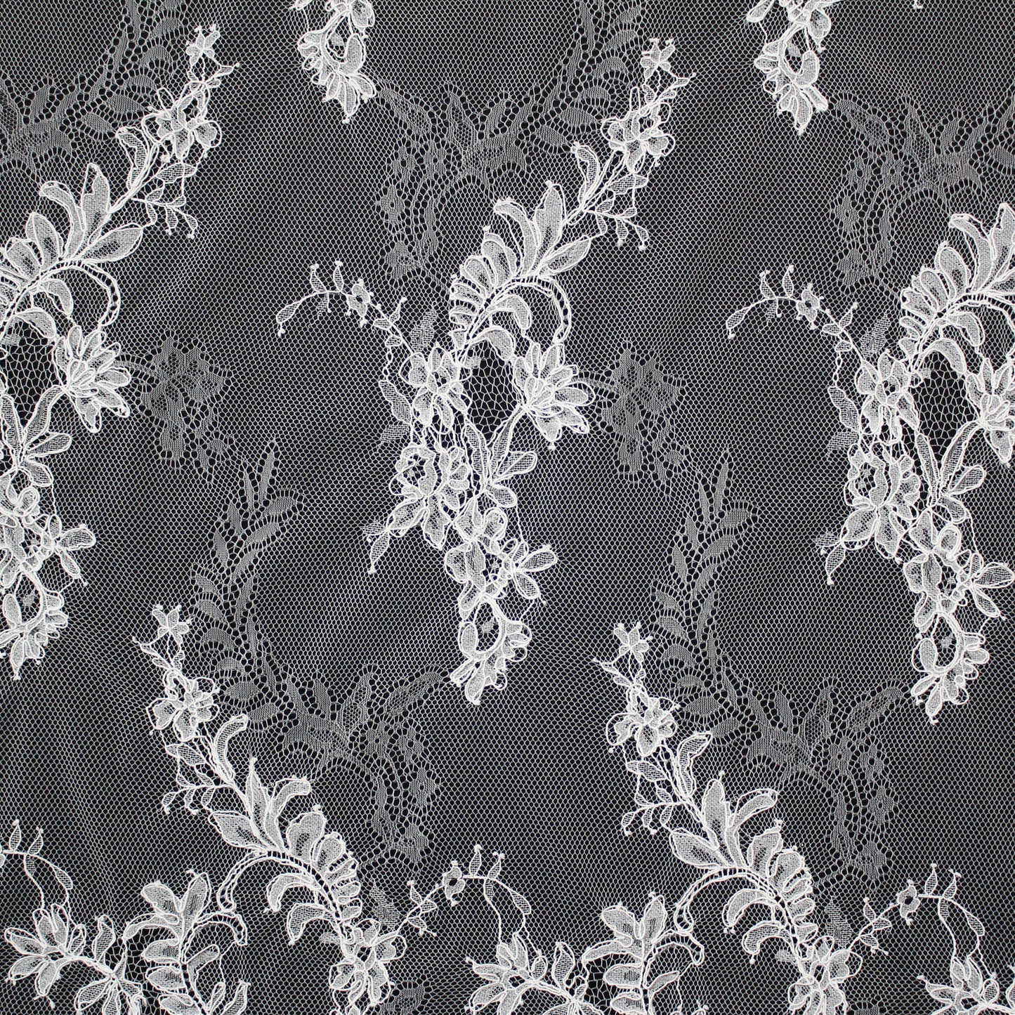 Pizzo Rebrodato | Ramage di Fiori | Doppio Bordo Alto | H 150 cm | FSW4267