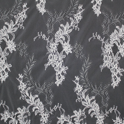 Pizzo Rebrodato | Ramage di Fiori | Doppio Bordo Alto | H 150 cm | FSW4267