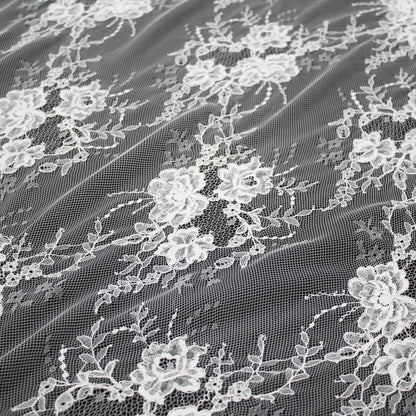Re-embroidered Lace | Floral Branches | High Double Floral Border | H 150 cm | FSW4272