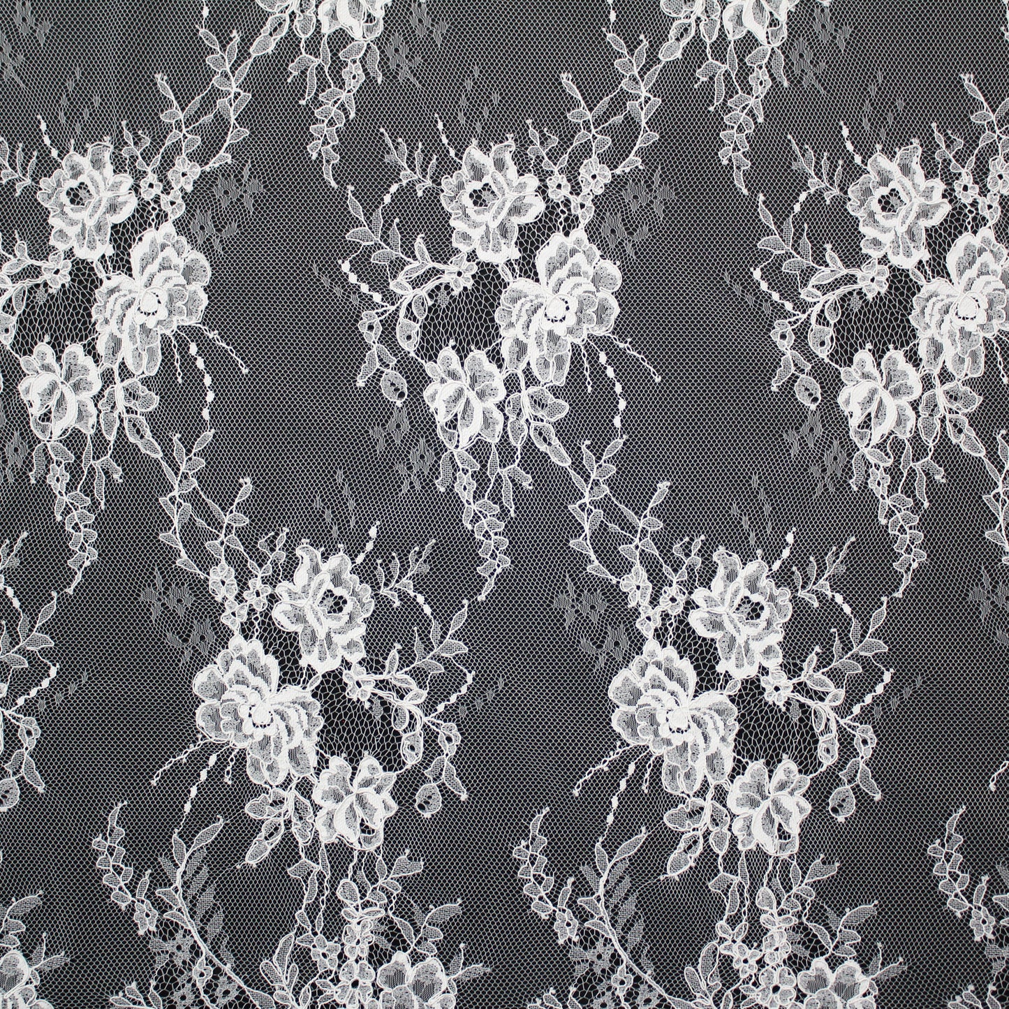 Re-embroidered Lace | Floral Branches | High Double Floral Border | H 150 cm | FSW4272
