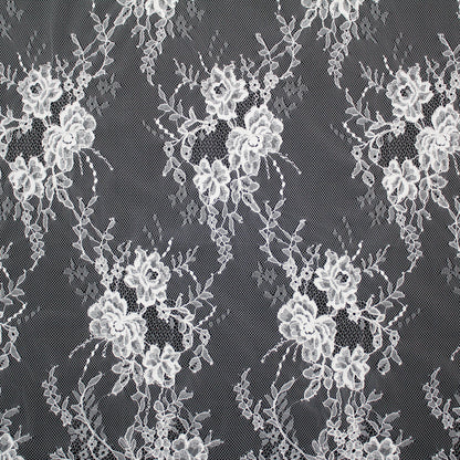 Re-embroidered Lace | Floral Branches | High Double Floral Border | H 150 cm | FSW4272