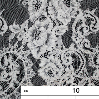 Re-embroidered Lace | Floral Branches | High Double Floral Branch Border | H 150 cm | FSW1933