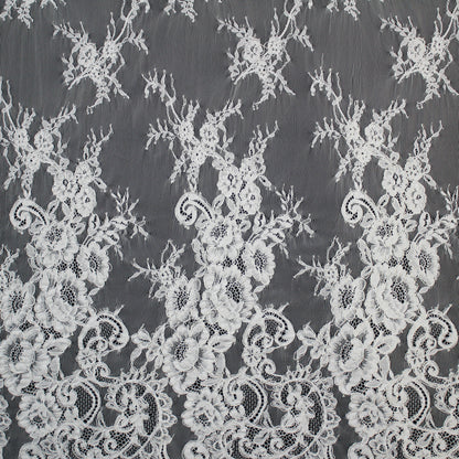 Re-embroidered Lace | Floral Branches | High Double Floral Branch Border | H 150 cm | FSW1933