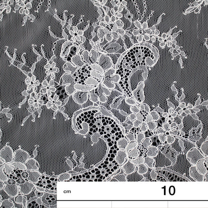 Re-embroidered Lace | Floral Branches | Medium Double Floral Border | H 150 cm | FSW1935
