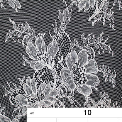 Re-embroidered Lace | Triple Floral Motif | High Double Floral Border | H 150 cm | FSW4274