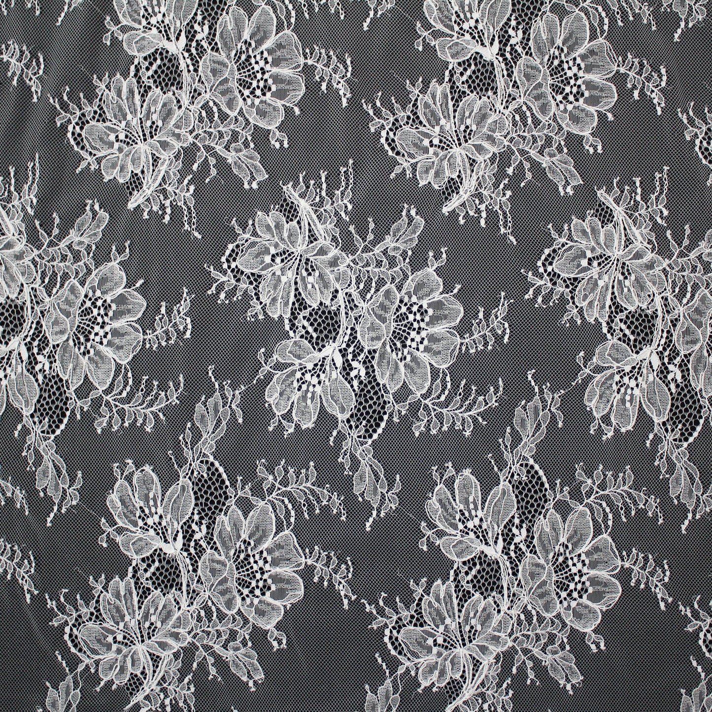 Re-embroidered Lace | Triple Floral Motif | High Double Floral Border | H 150 cm | FSW4274