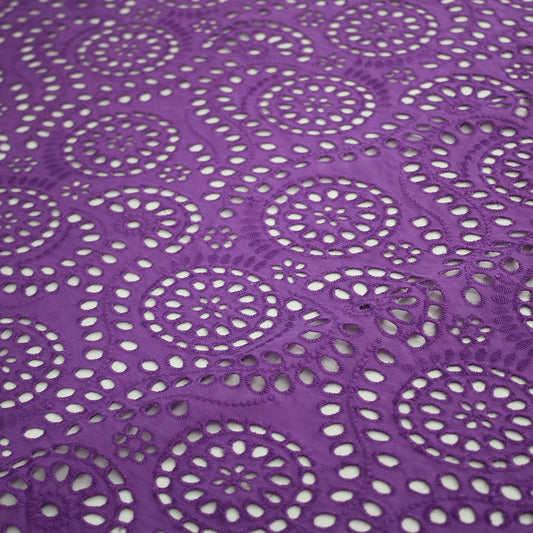 Sangallo Lace with Circles and Abstract Pattern