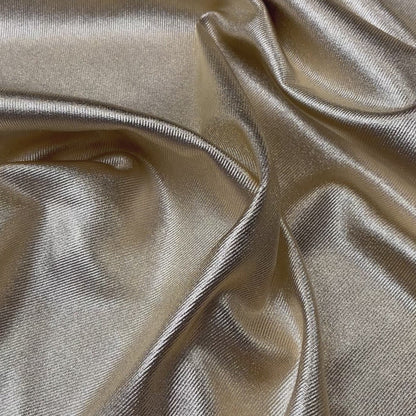Coated Cady Fabric with Denim Effect