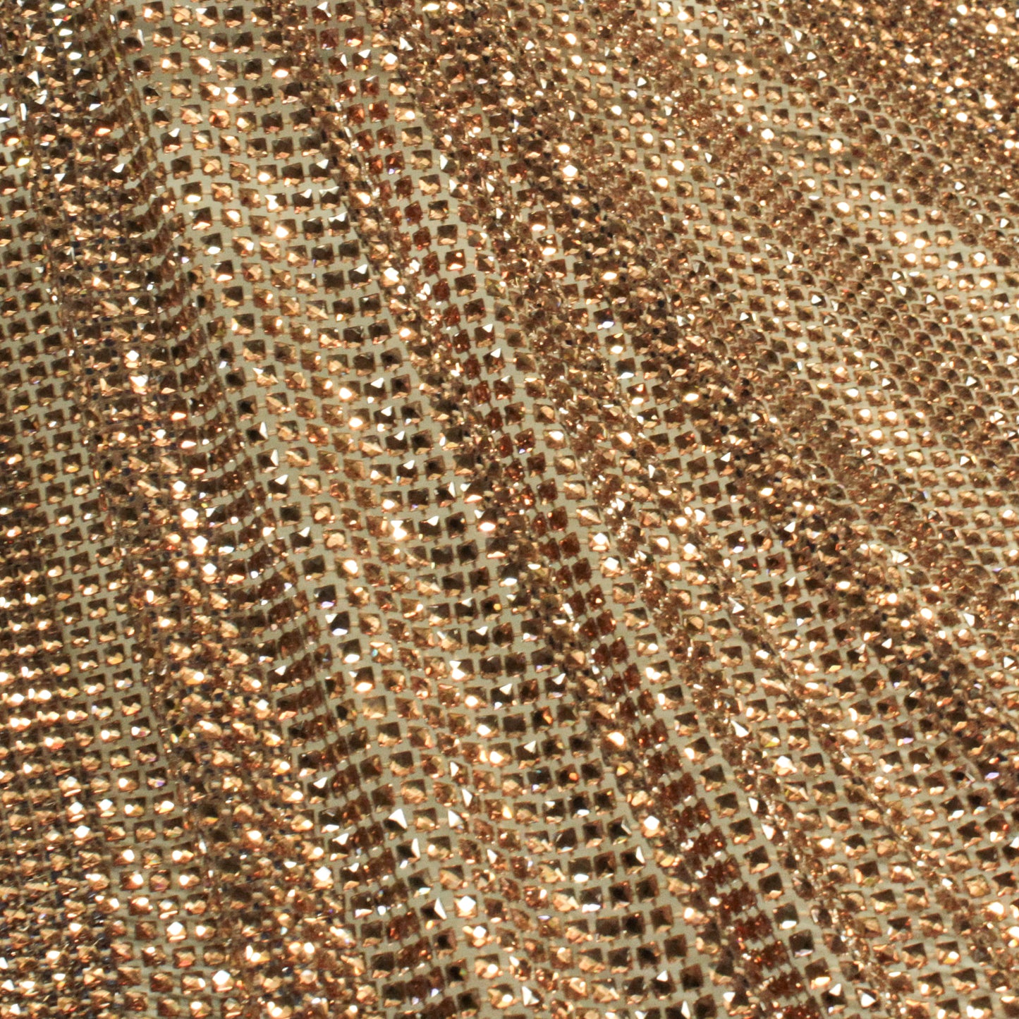 Medium Weave Mesh with Tone-on-Tone Square Crystals