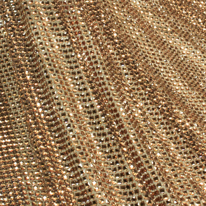 Medium Weave Mesh with Tone-on-Tone Square Crystals