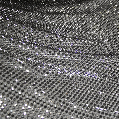 Medium Weave Mesh with Tone-on-Tone Square Crystals