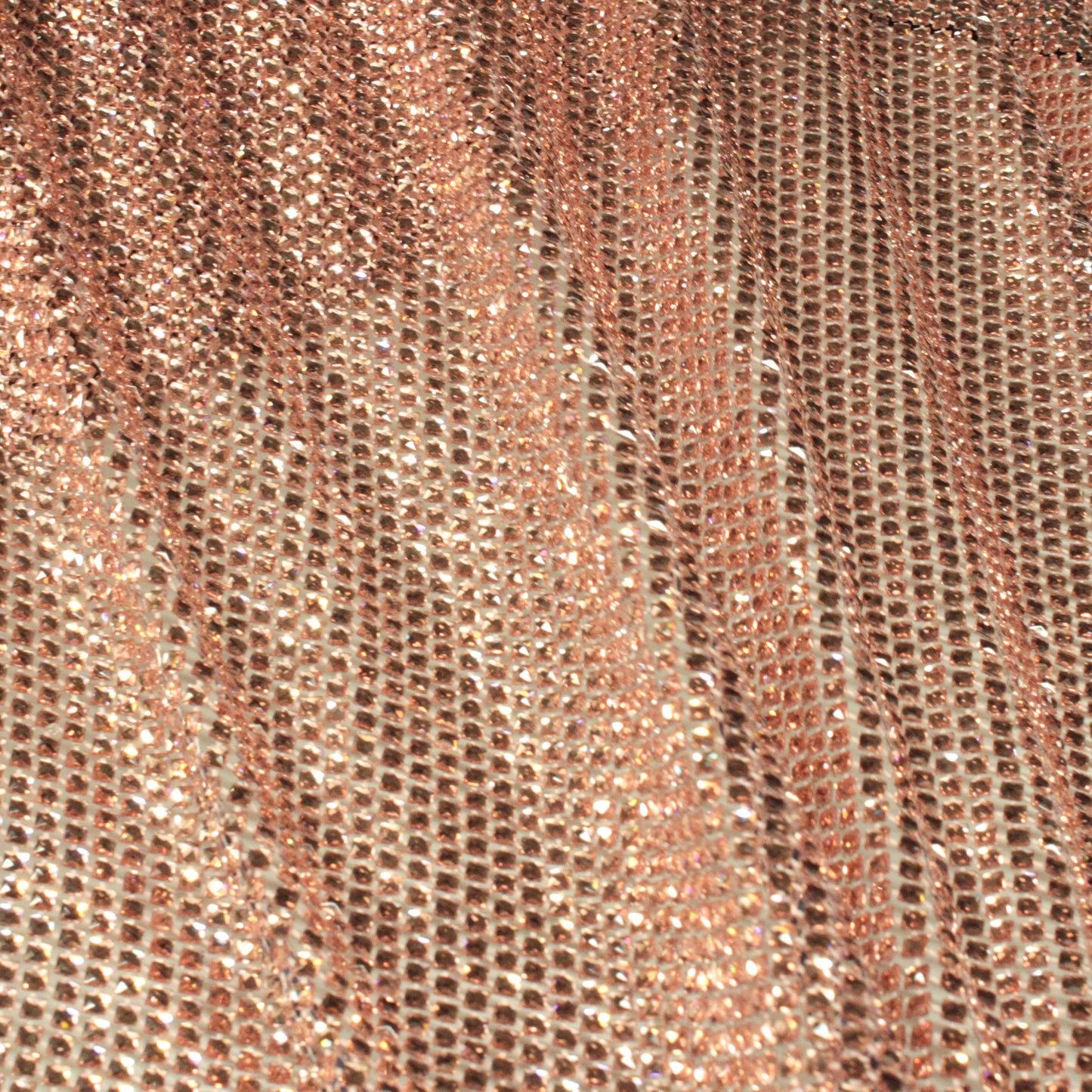 Medium Weave Mesh with Tone-on-Tone Square Crystals
