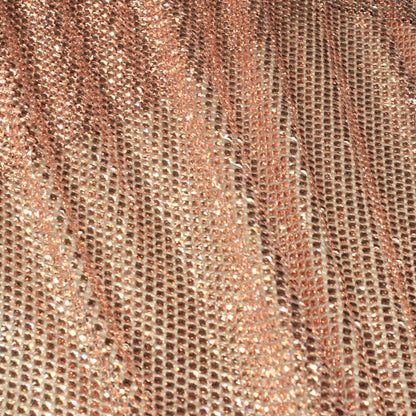 Medium Weave Mesh with Tone-on-Tone Square Crystals