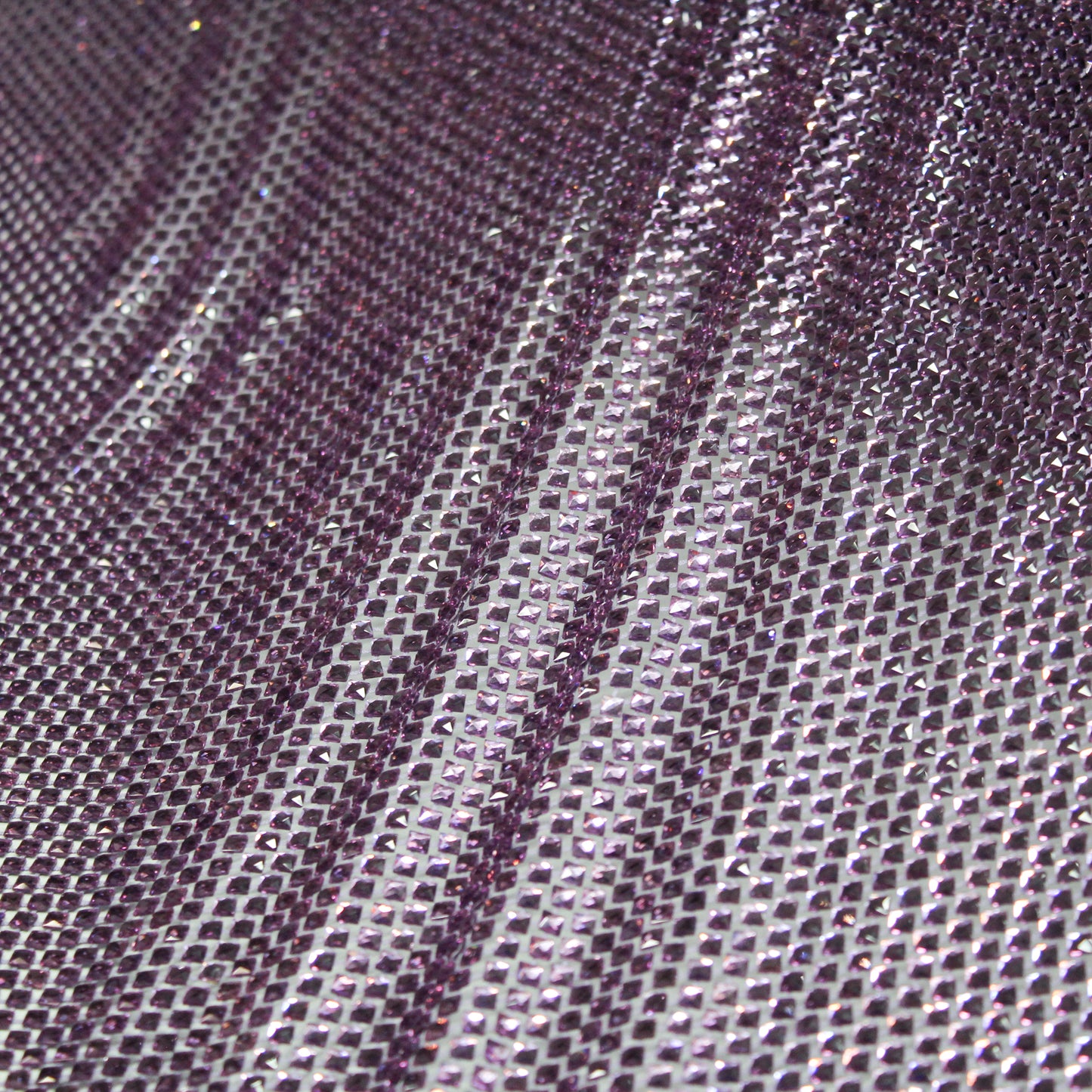 Medium Weave Mesh with Tone-on-Tone Square Crystals
