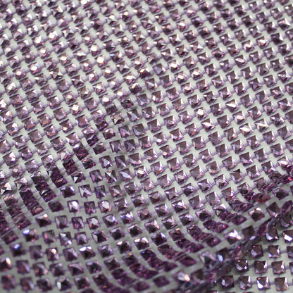 Medium Weave Mesh with Tone-on-Tone Square Crystals