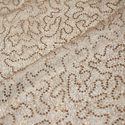 Embroidered Netting with Paillettes