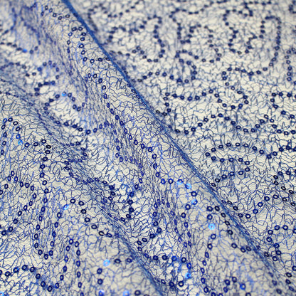 Embroidered Netting with Paillettes
