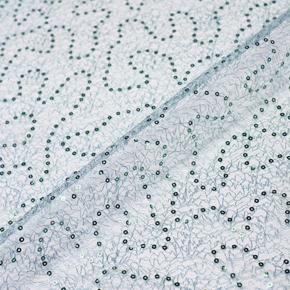 Embroidered Netting with Paillettes